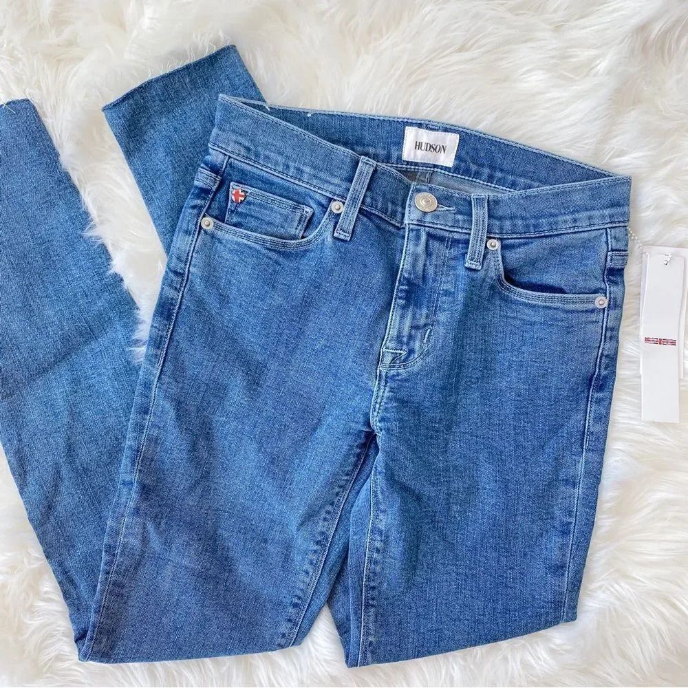 Hudson Natalie Midrise Ankle Super Skinny Jeans